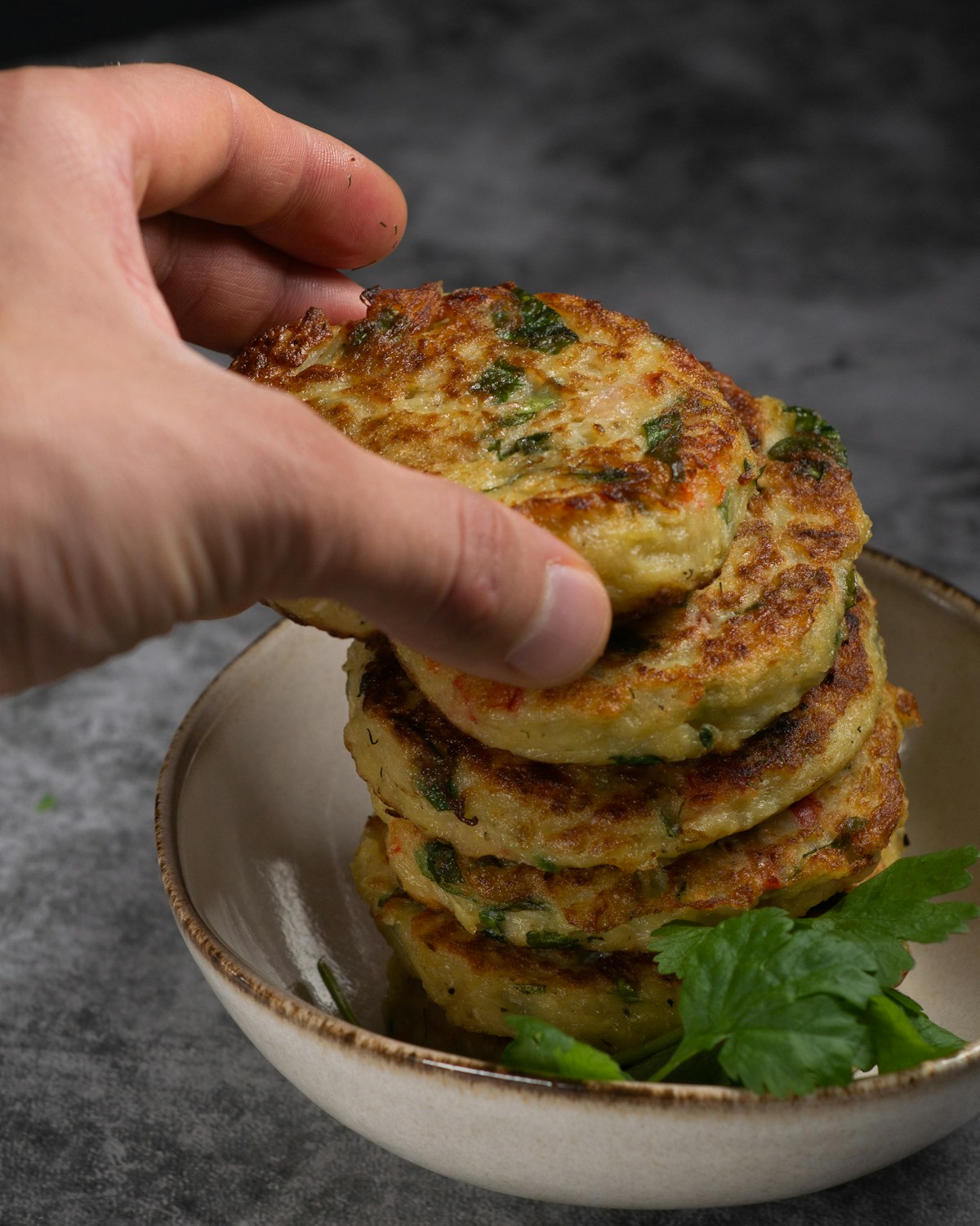 Quinoa Patties with Herbs and Parmesan