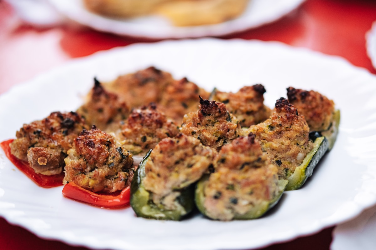 Quinoa Stuffed Zucchini Boats